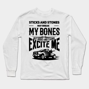 tow truck driver shirt gift Long Sleeve T-Shirt